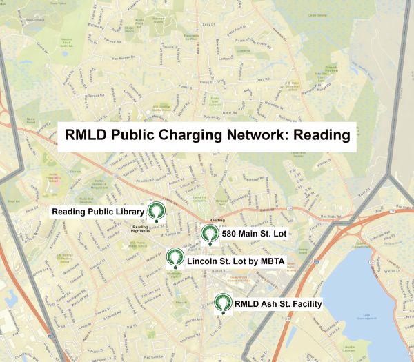 Reading EV Charging Station Map